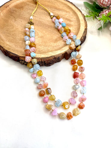 Pestel Multicolor natural Beads Mala