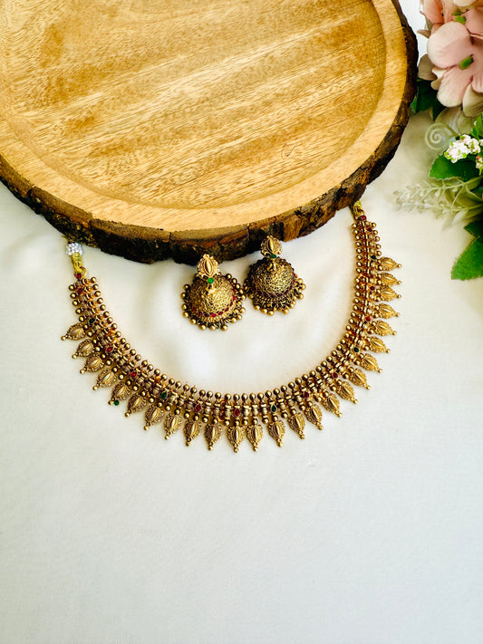 Beautiful Necklace Set with Jhumki Earrings