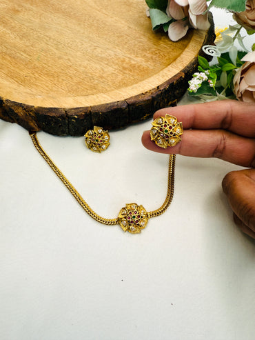 Single Flower Choker Set