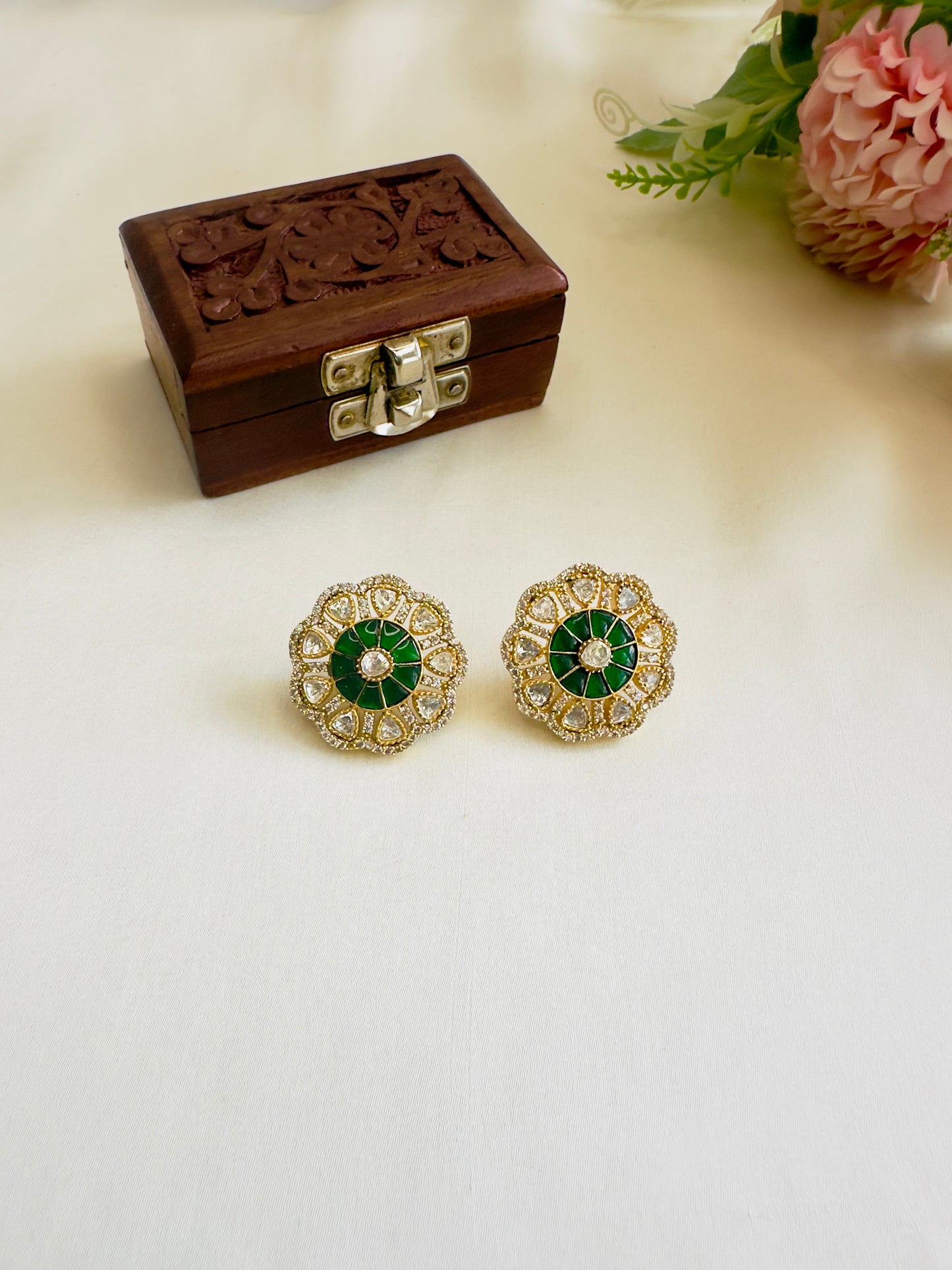 Jadau AD studs Earrings