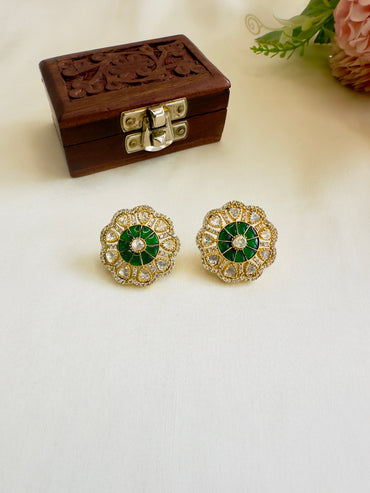 Jadau AD studs Earrings