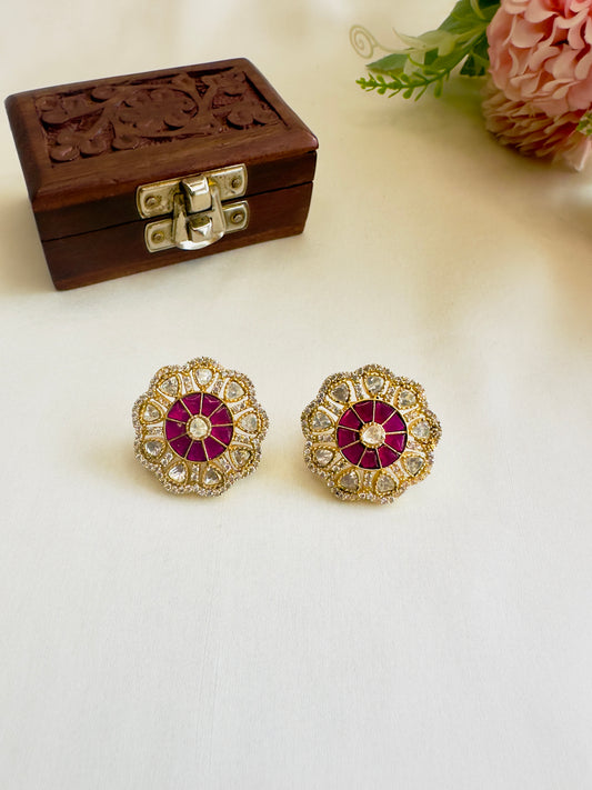 Jadau AD studs Earrings