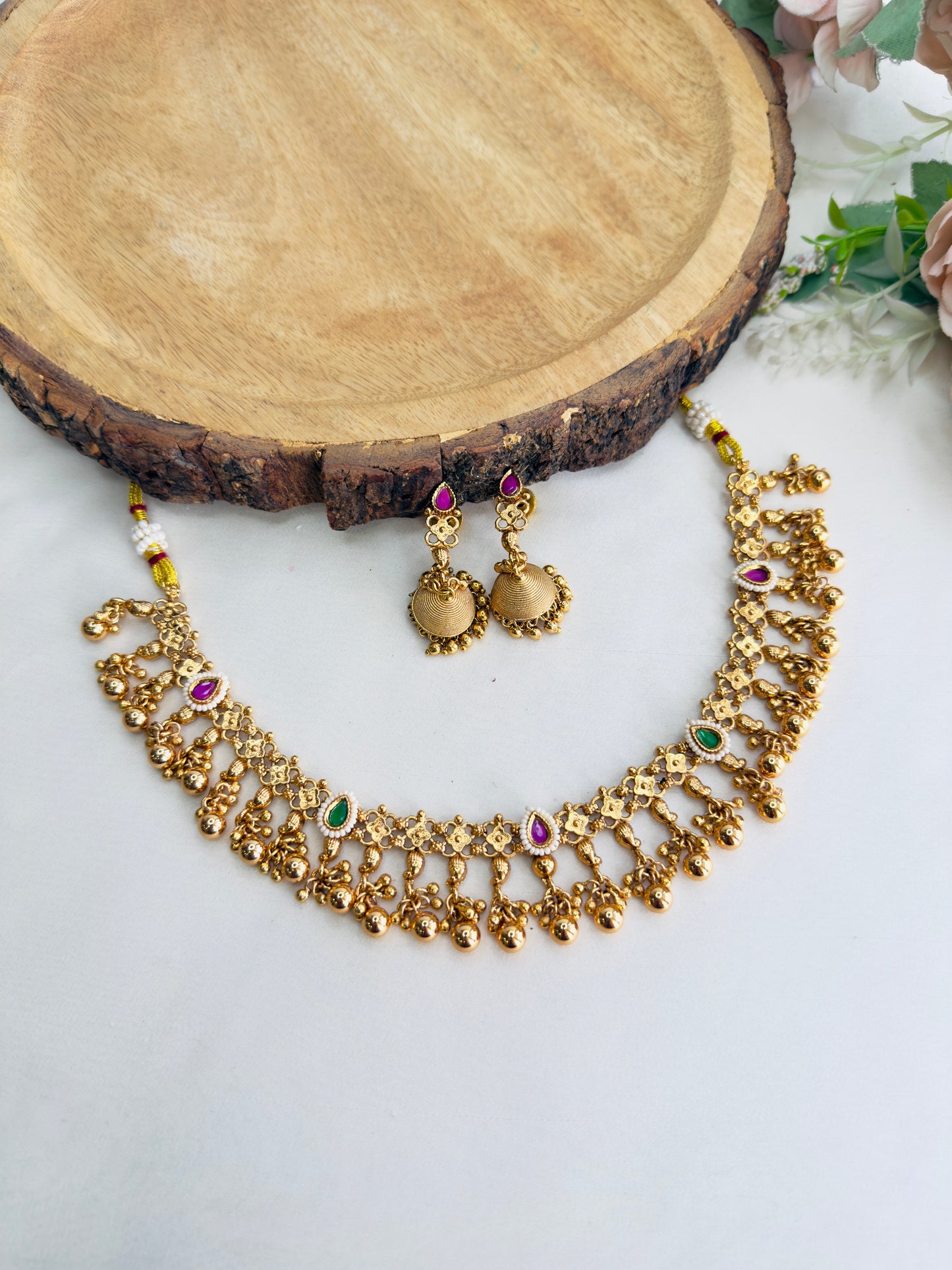 Sleek Rajwadi Necklace Set