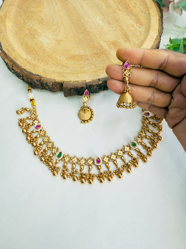 Sleek Rajwadi Necklace Set