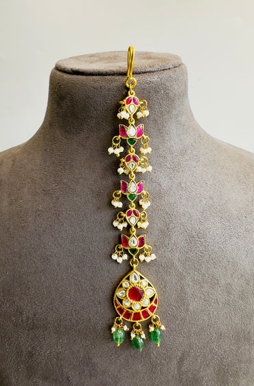 Drop shape Jadau Mangtika