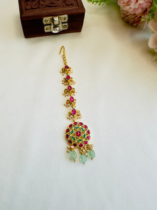 Multicolor Jadau Mangtika