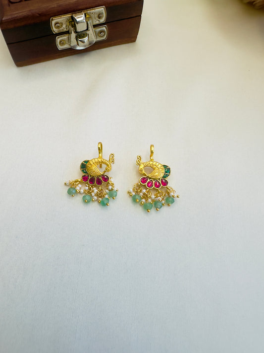 Peacock Jadau Bugadi Earrings