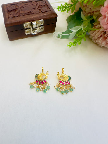 Peacock Jadau Bugadi Earrings