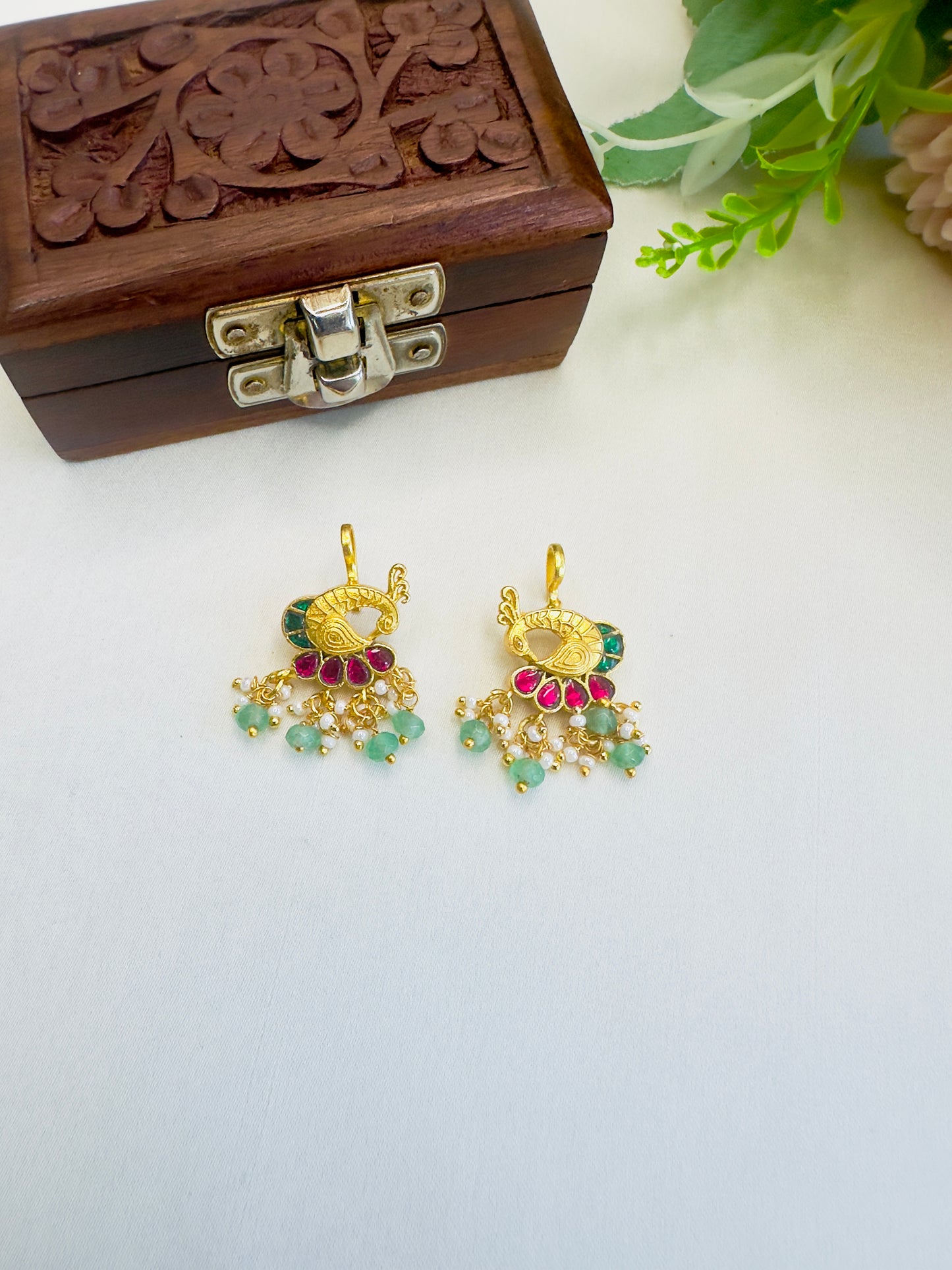 Peacock Jadau Bugadi Earrings