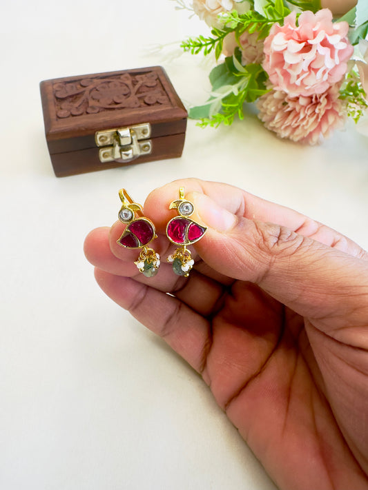 Bird Motif Bugadi Earrings