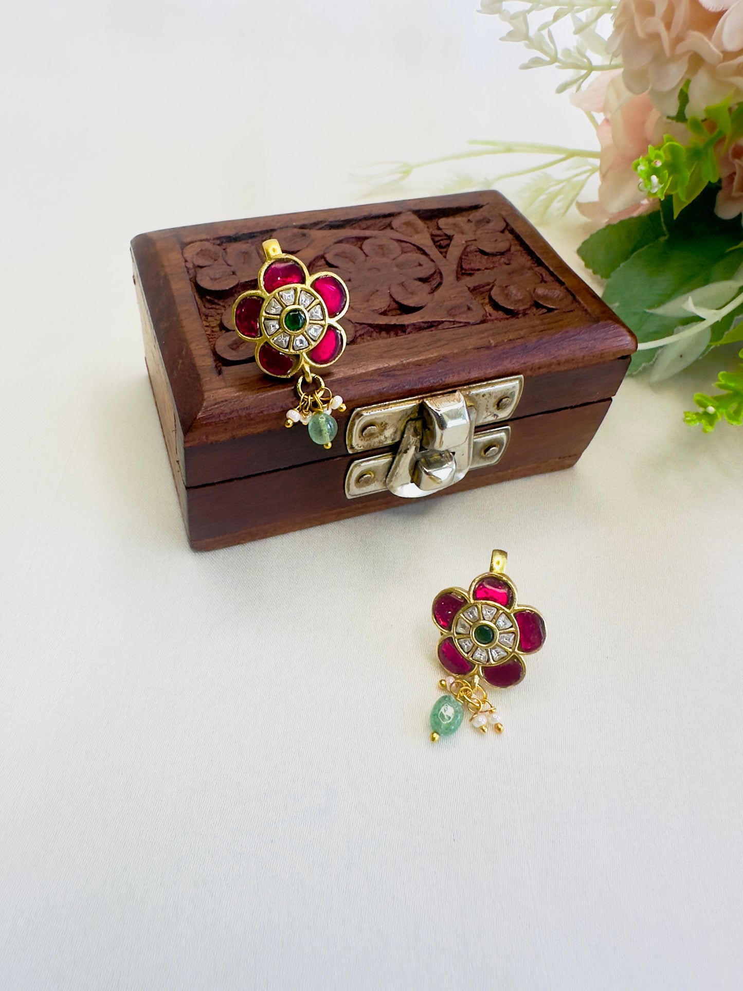 Five Petals Flower Bugadi Earrrings