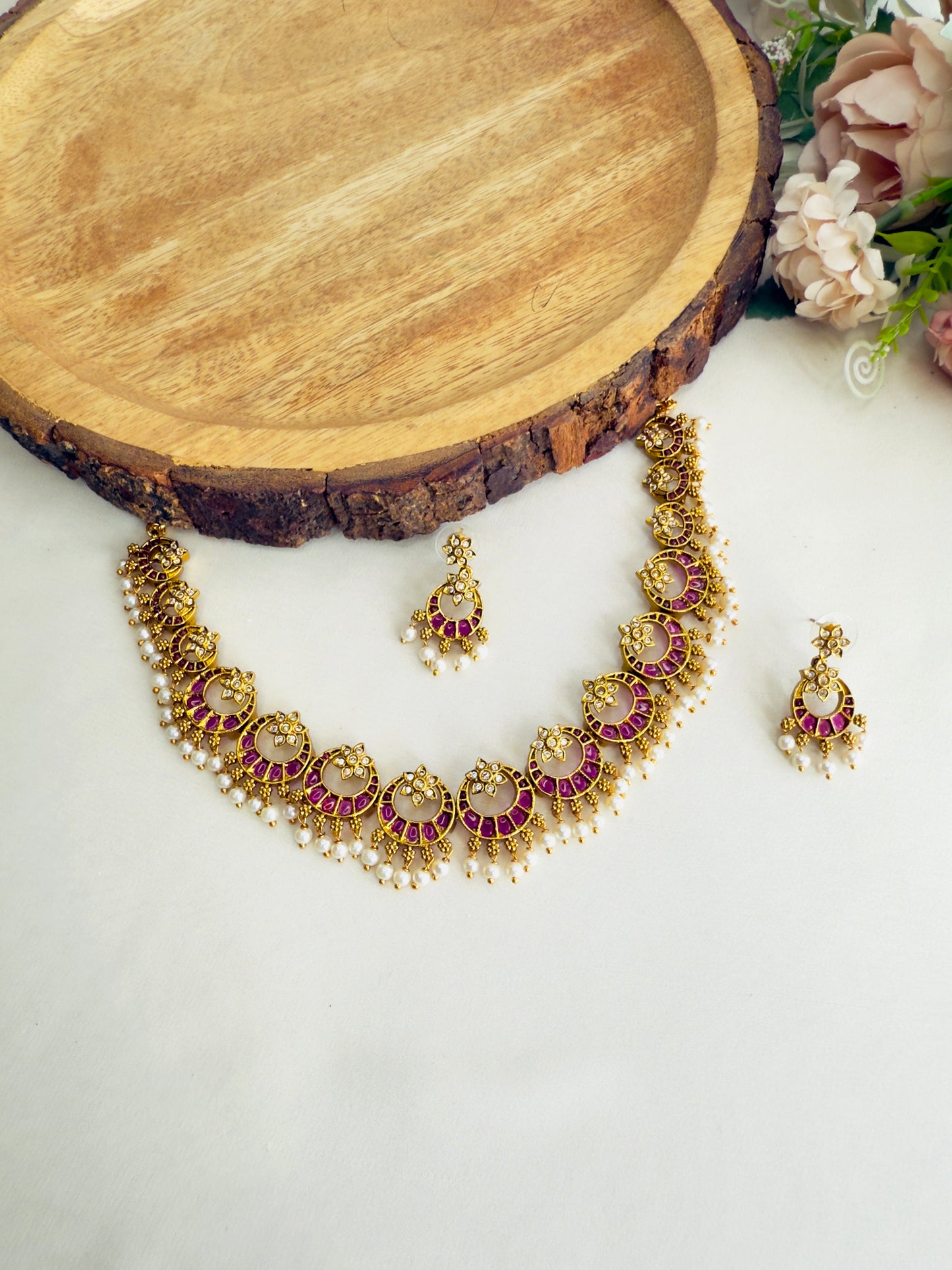 Chandbali Necklace Set
