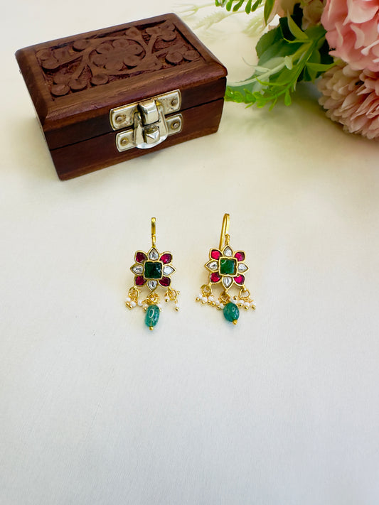 Multicolor Square Flower Bugadi