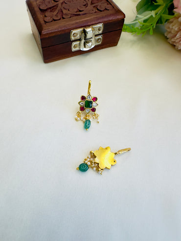 Multicolor Square Flower Bugadi