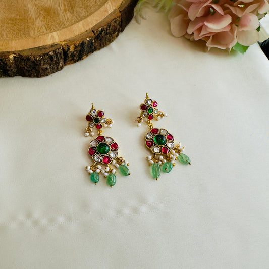 Multicolor Jadau Earrings