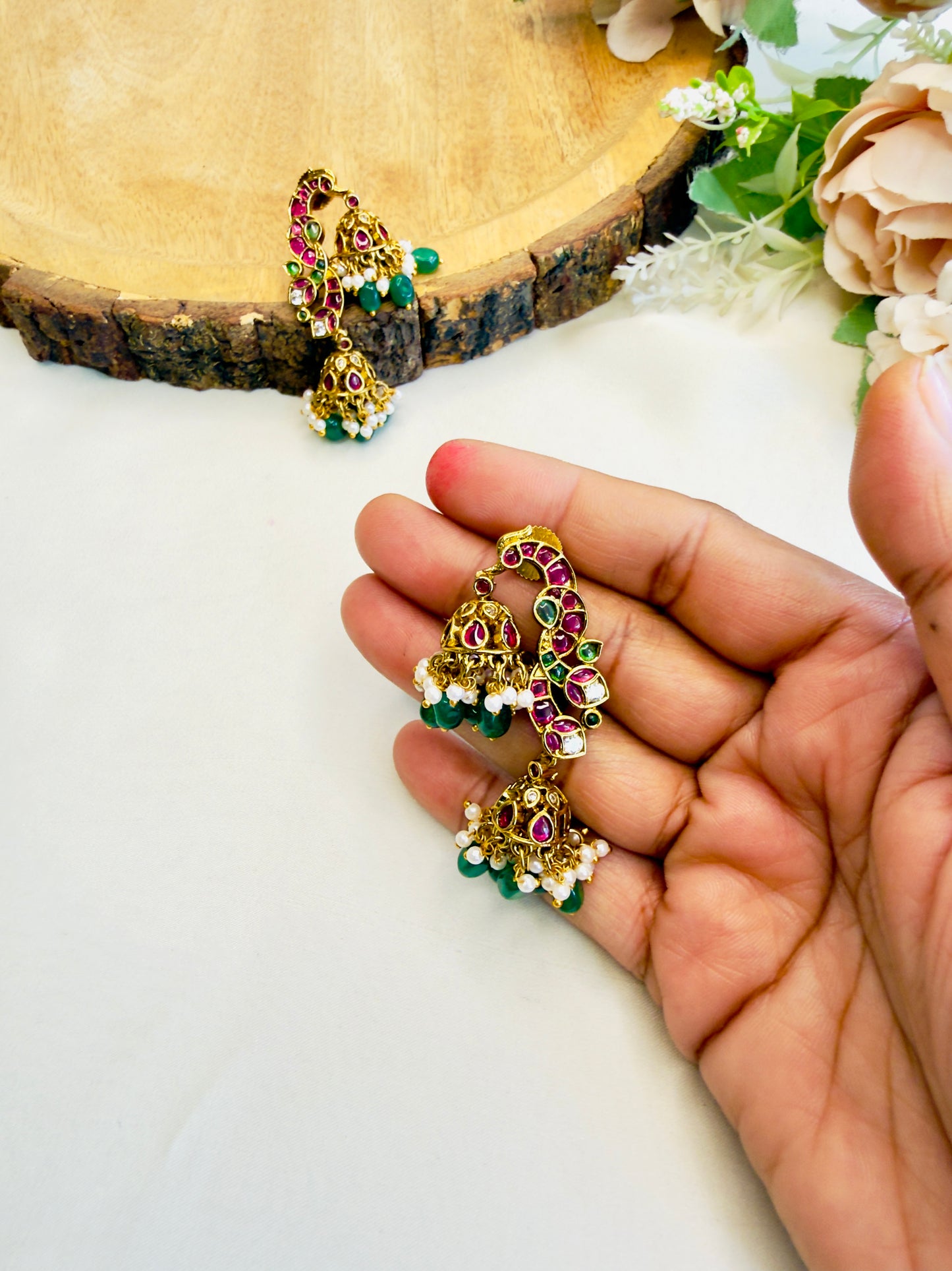 Two Jhumki Earrings