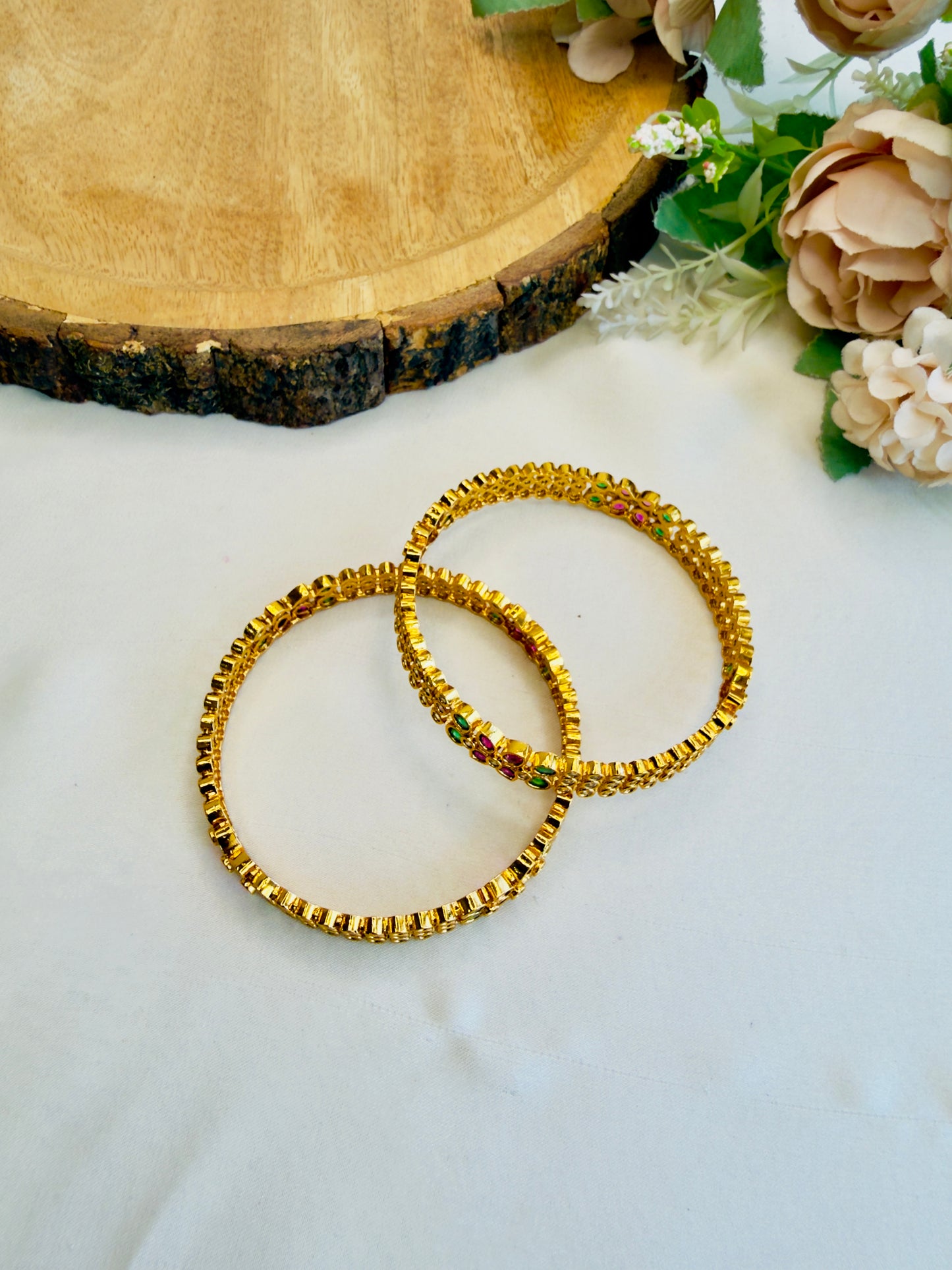 AD Temple Finish Multicolor Bangles