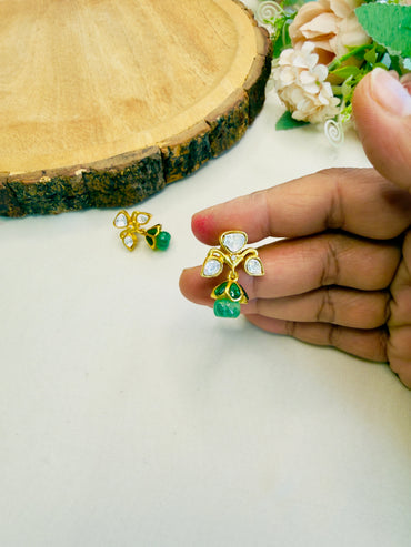 Moissanite Jadau Studs earrings