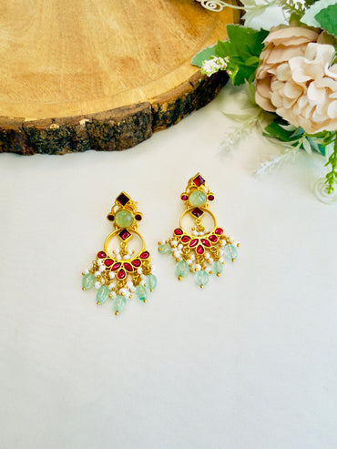 Jadau Chand bali Earrings