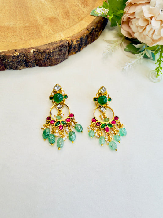 Jadau Chand bali Earrings