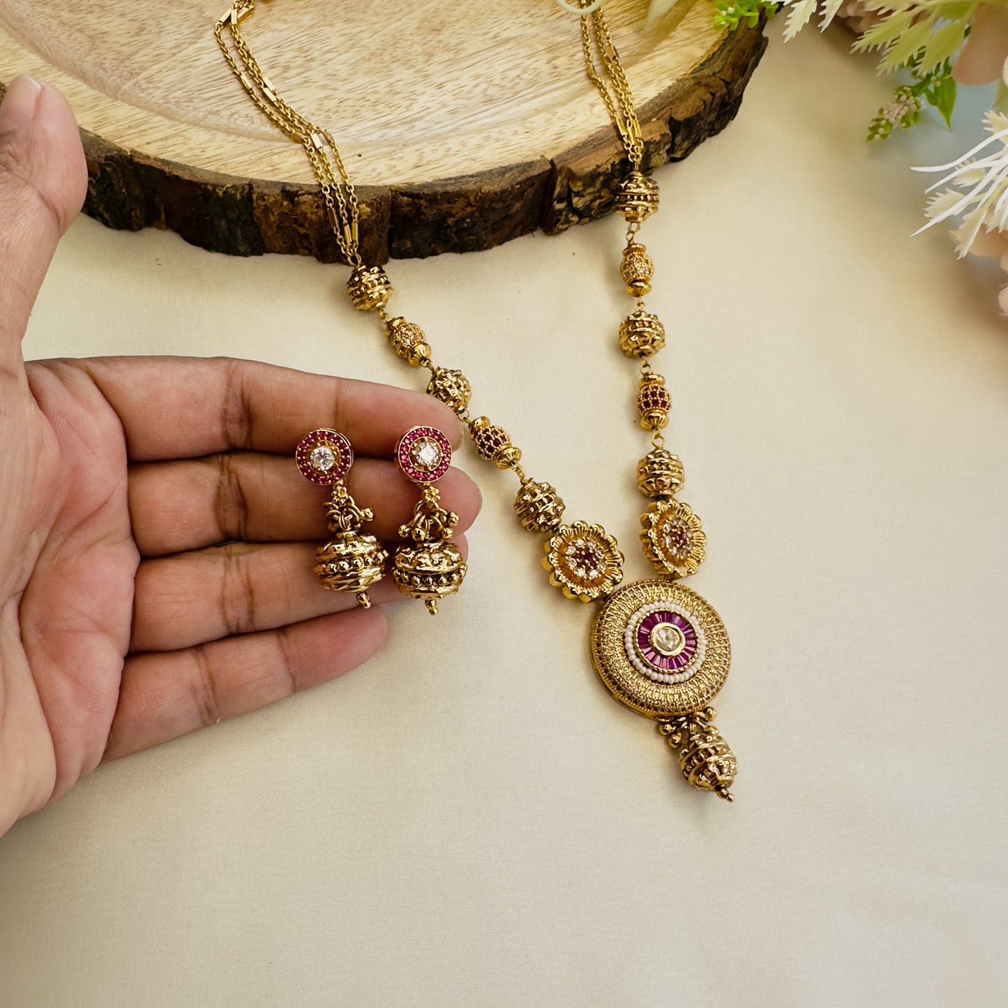 AD pendant Necklace Set