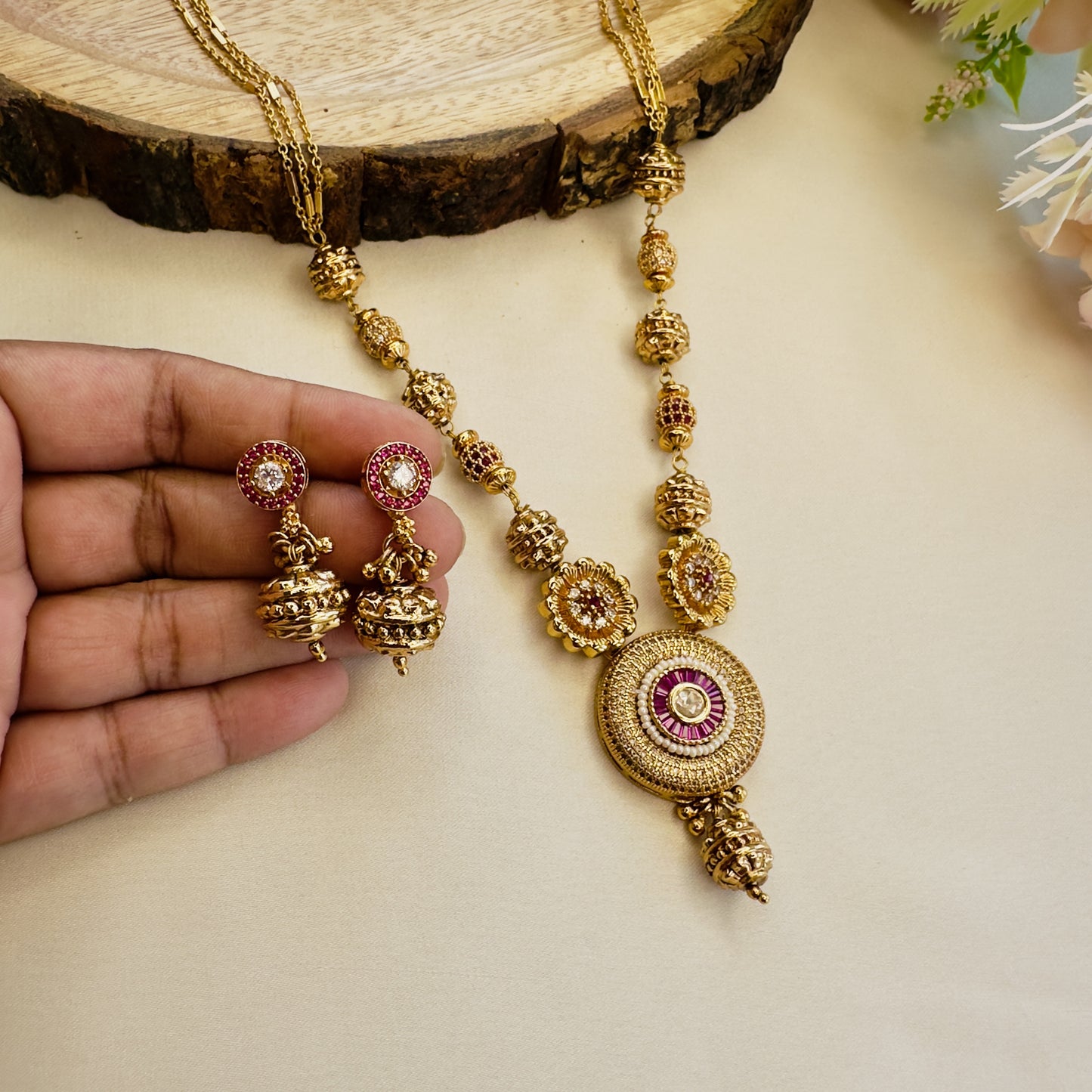 AD pendant Necklace Set