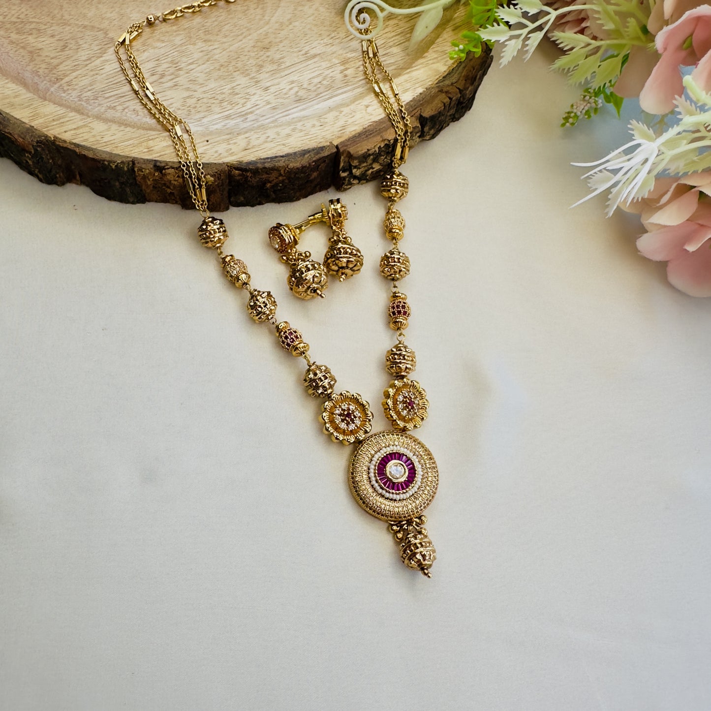 AD pendant Necklace Set