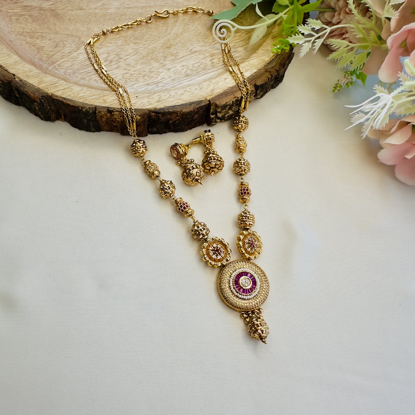 AD pendant Necklace Set