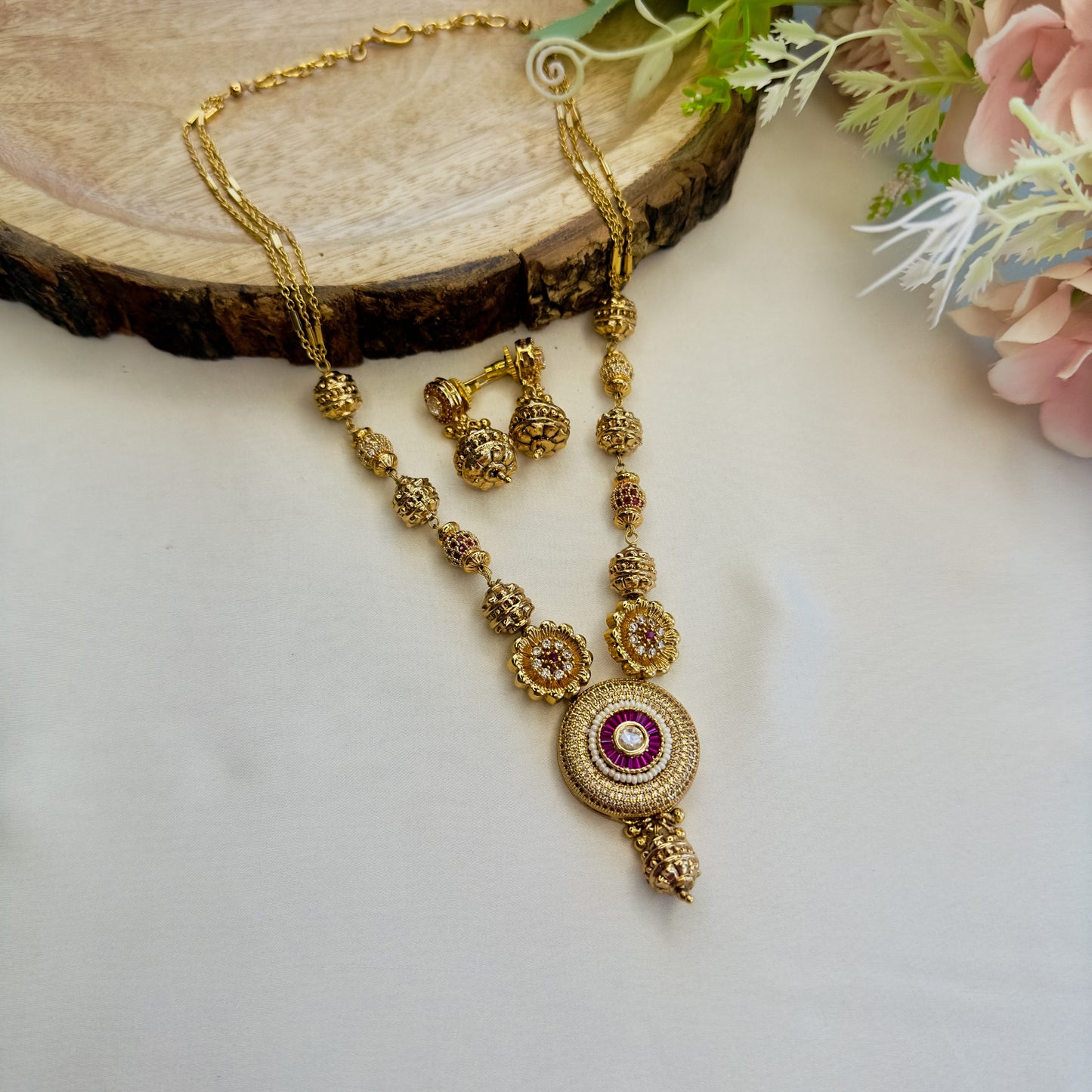 AD pendant Necklace Set