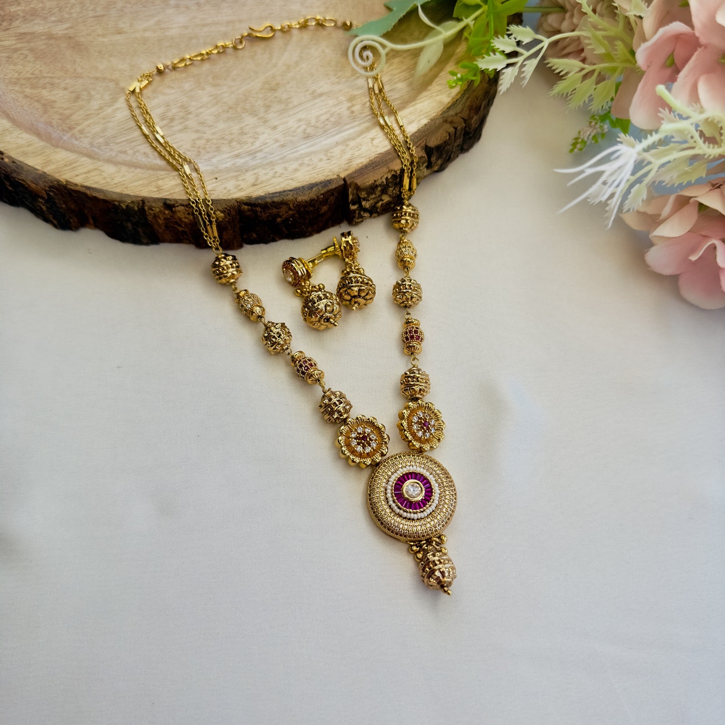 AD pendant Necklace Set