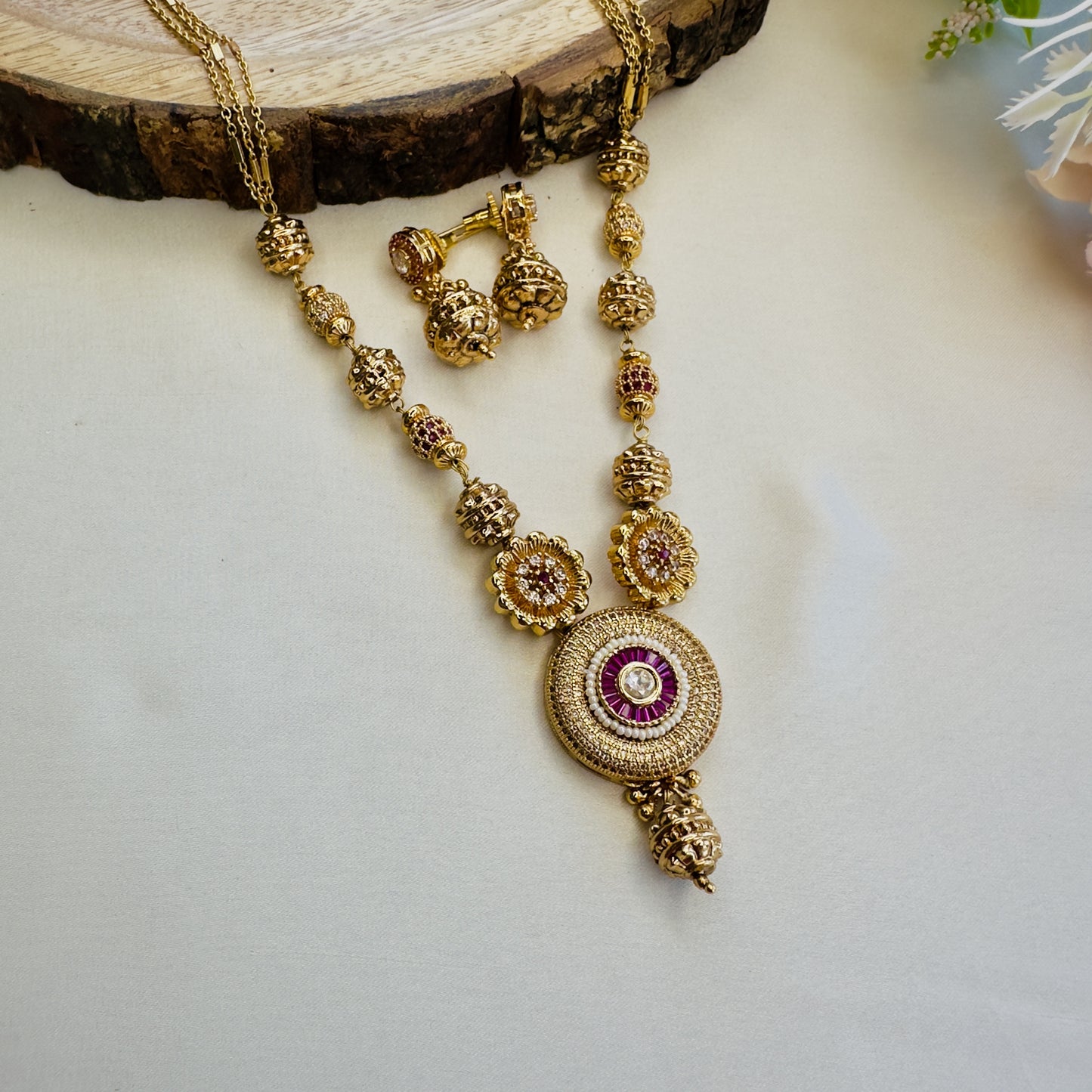 AD pendant Necklace Set