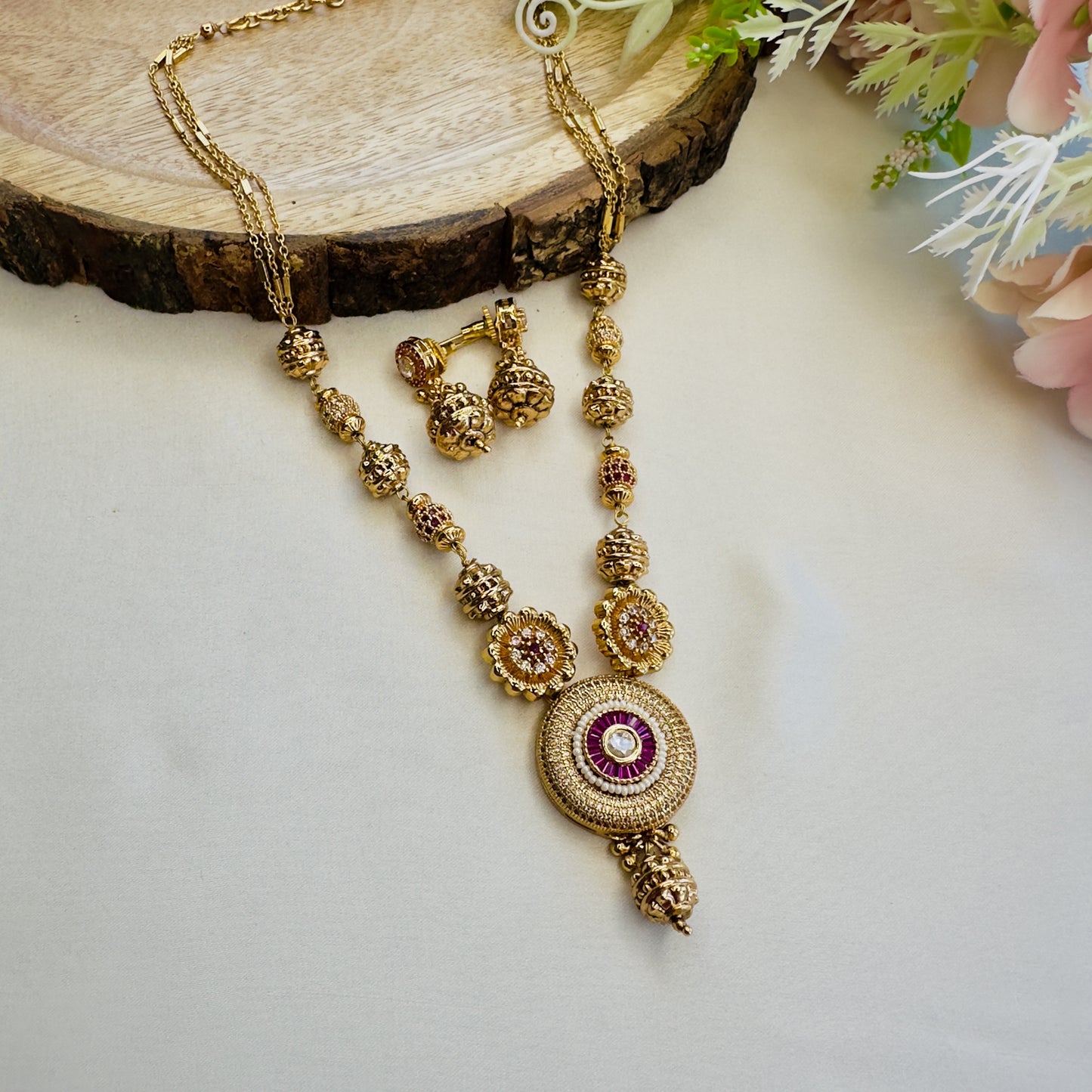 AD pendant Necklace Set