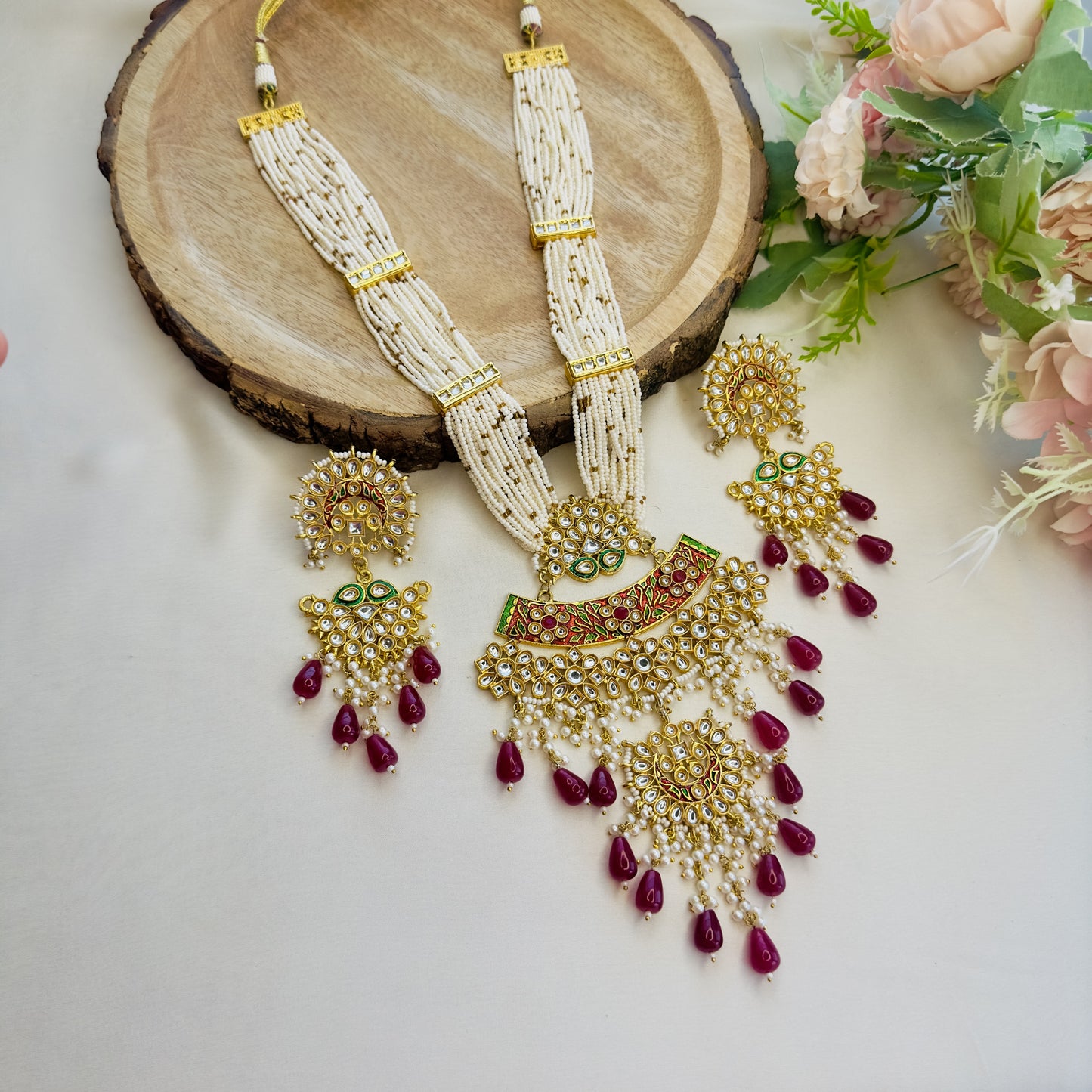 Multicolor Long Necklace Set