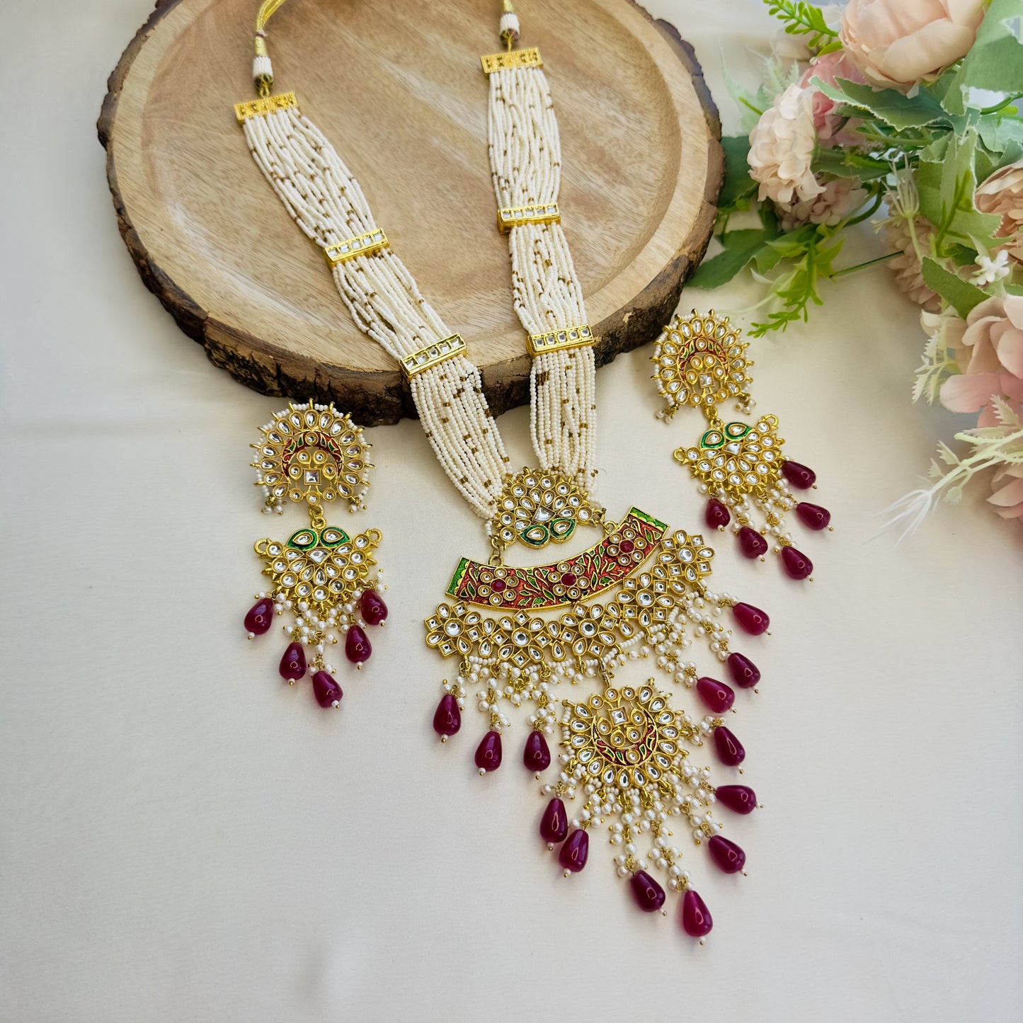 Multicolor Long Necklace Set