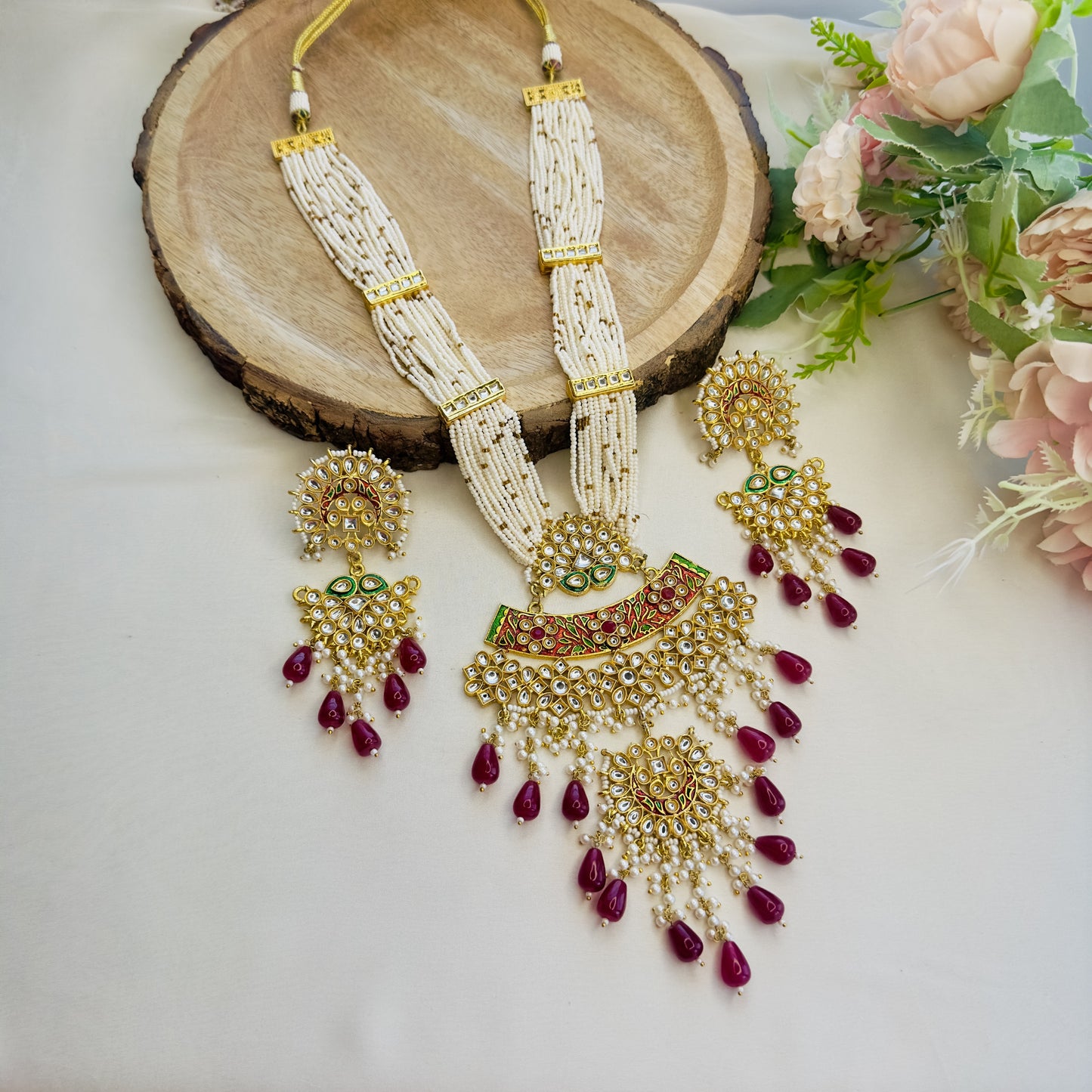 Multicolor Long Necklace Set