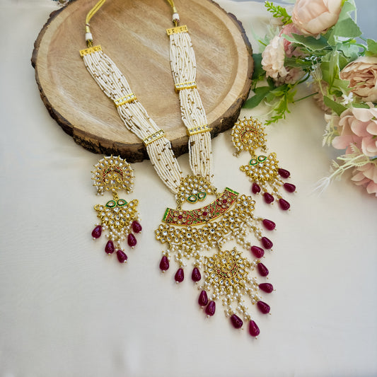 Multicolor Long Necklace Set