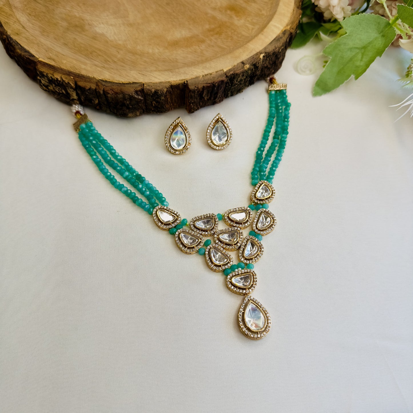 Moissanite Necklace Set