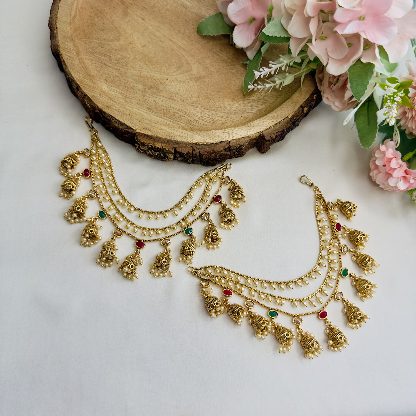 Small Jhumki Ear chains