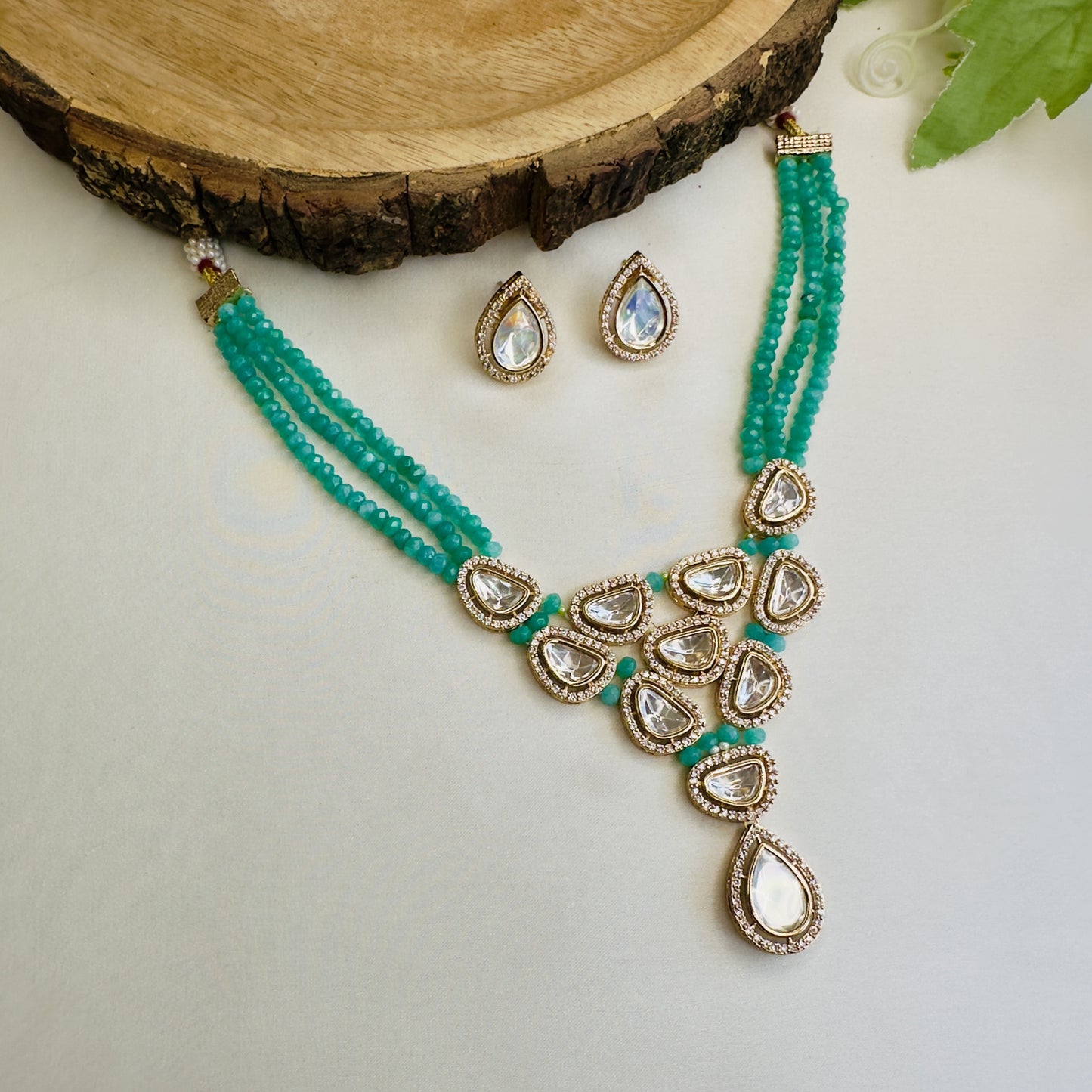 Moissanite Necklace Set