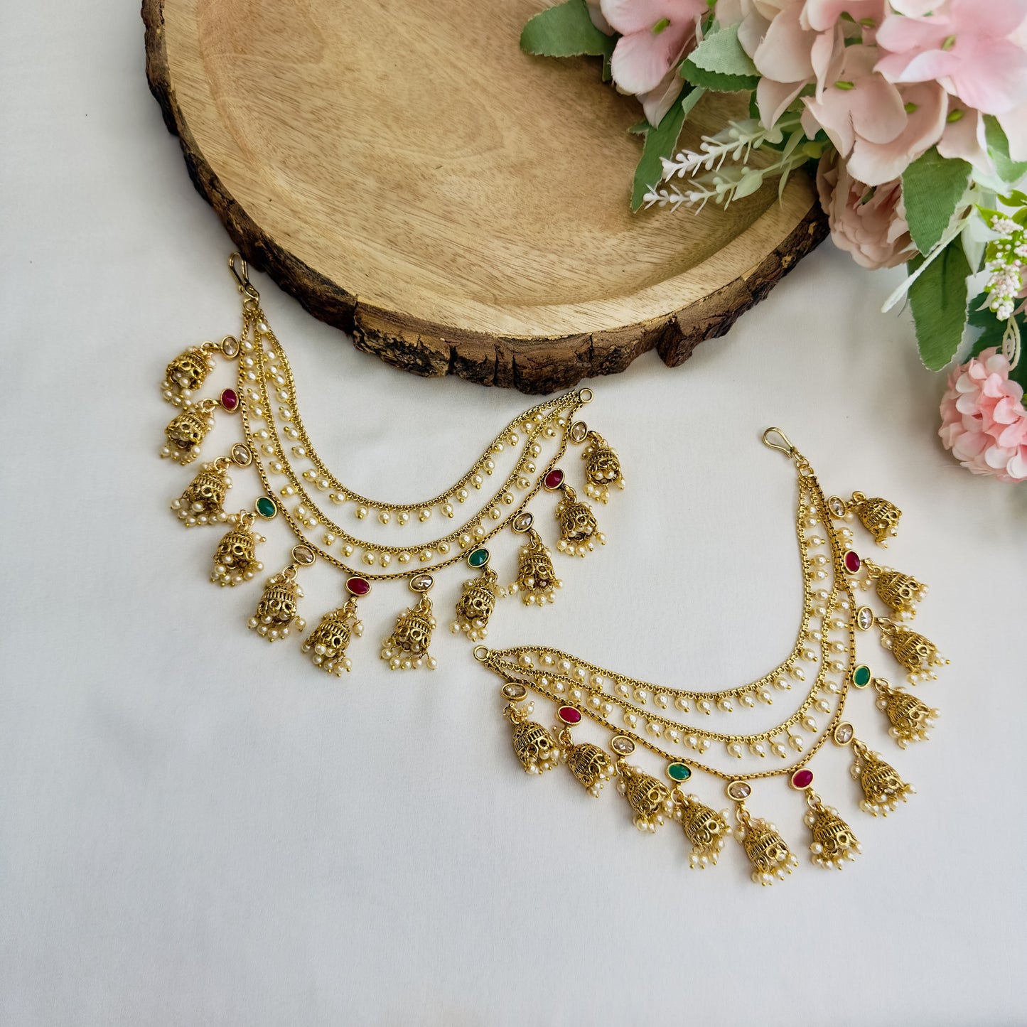 Small Jhumki Ear chains