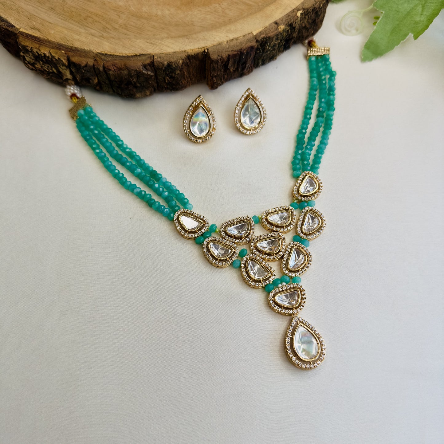 Moissanite Necklace Set