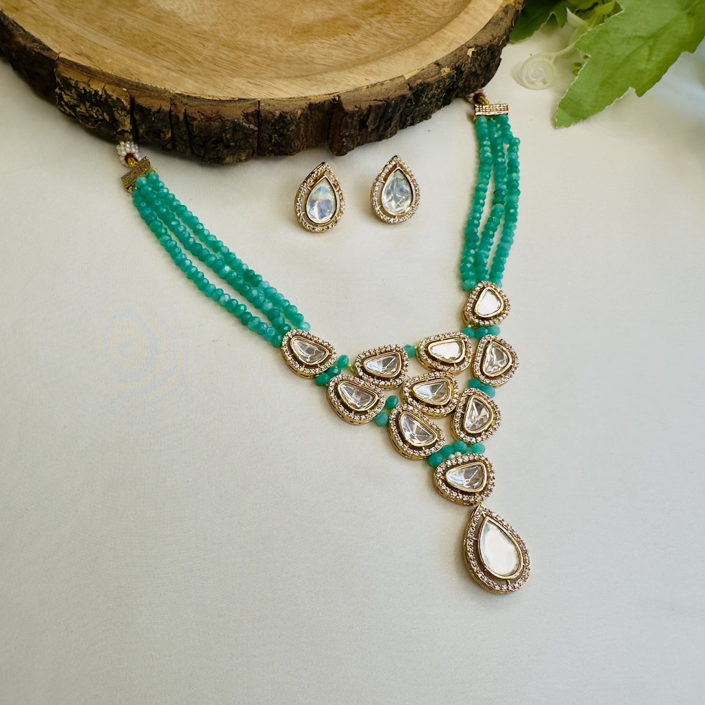 Moissanite Necklace Set