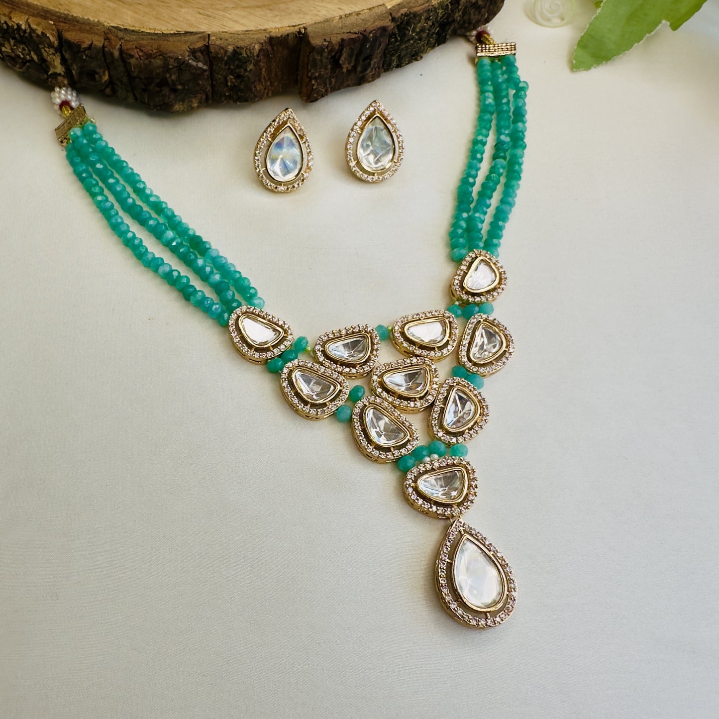Moissanite Necklace Set