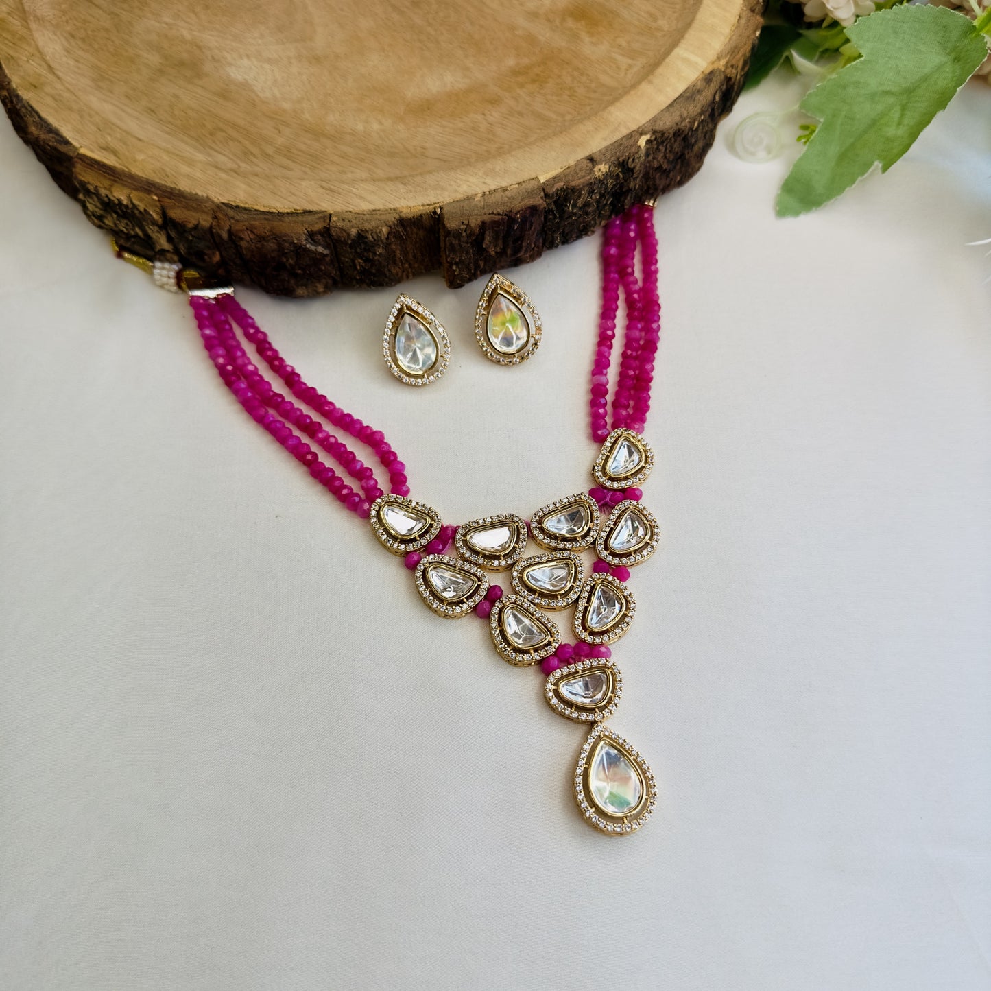 Moissanite Necklace Set