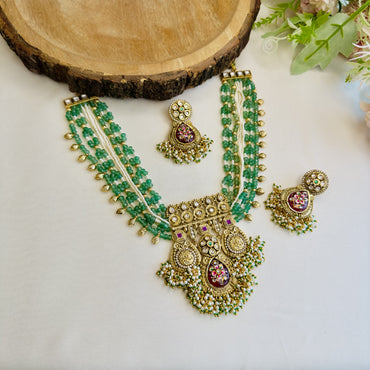 Heritage Rajwadi Necklace Set