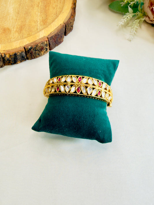 Ruby Moissanite Openable Bracelet