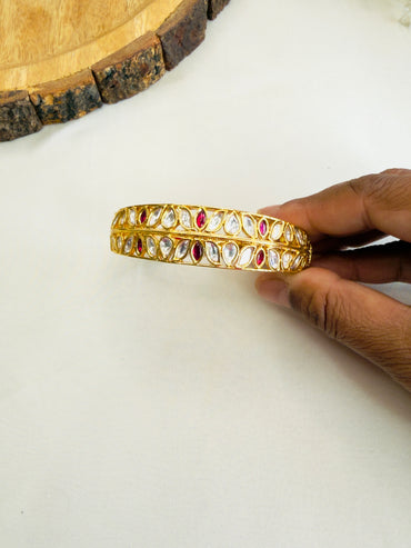 Ruby Moissanite Openable Bracelet