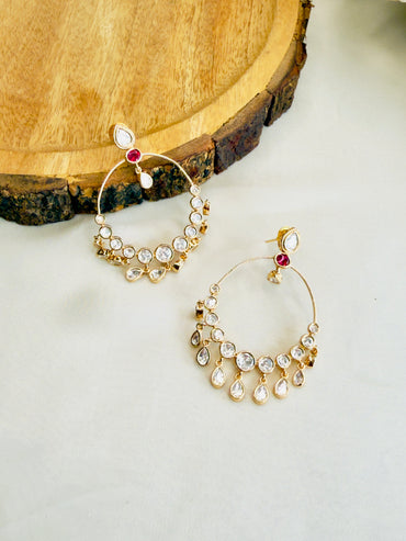 Moissanite Chand Bali