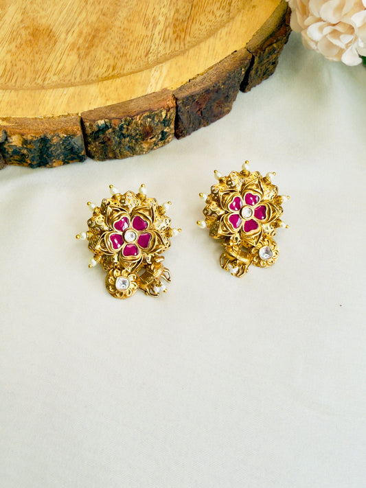 Cow Motif Studs Earrings