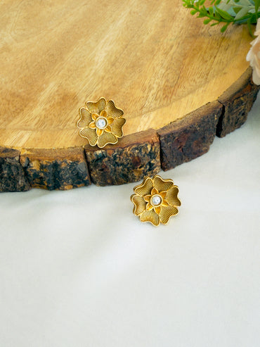 Flower Design Studs Earring